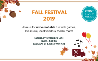 Point Grey Village Fall Festival 2019